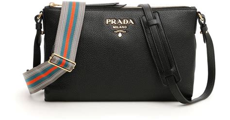 prada bag strap black|Prada crossbody thick strap.